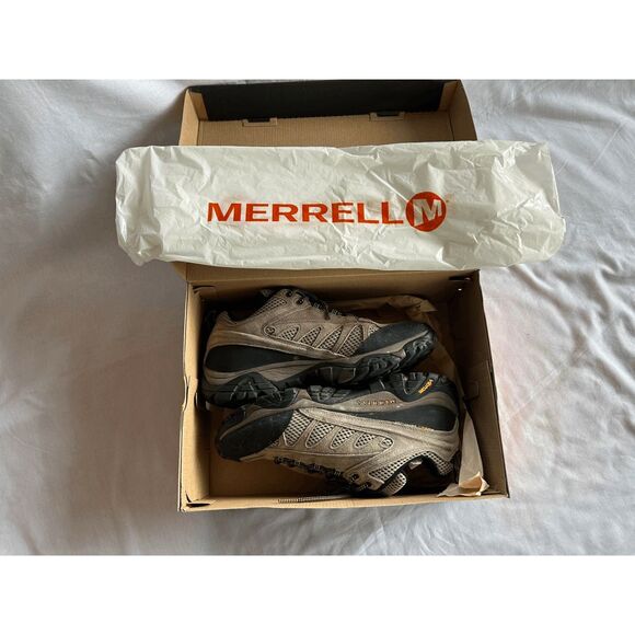Men's Merrell Hiking Sneaker/Boot, Gray/Black Size 9 Moab Line - Picture 6 of 8